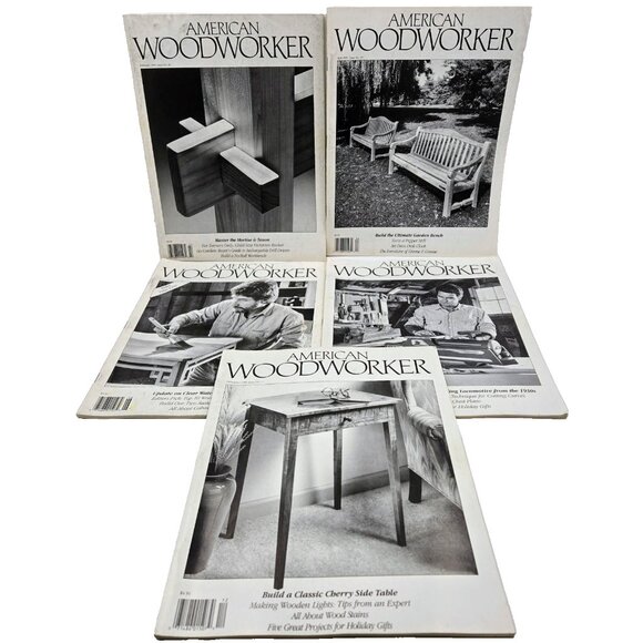 American Woodworker Magazine Lot December 1990 February April June December 1991 - Picture 1 of 14